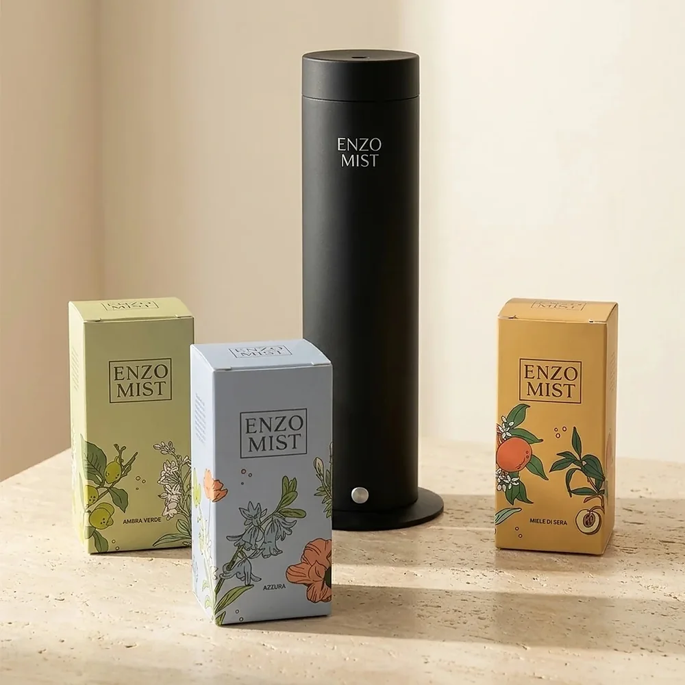 Enzo Mist scent diffuser with fragrance boxes